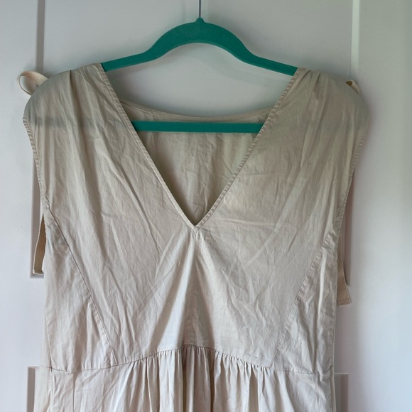 G. Label by goop Colorblock Midi Dress Beige/Yellow - Picture 12 of 14